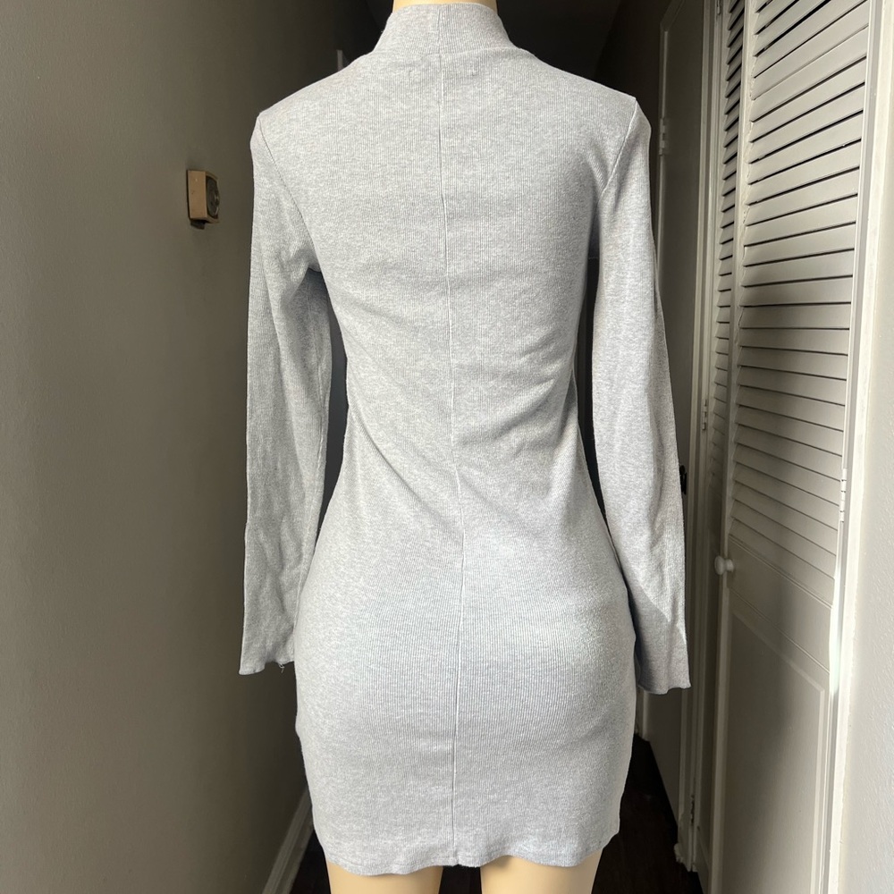 Abercrombie & Fitch Heather Gray Long Sleeve Dress - Picture 2 of 11